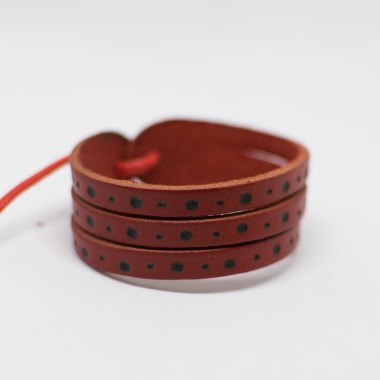 BRATARA PIELE DOTS 