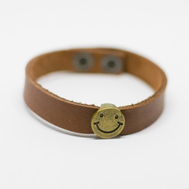 BRATARA PIELE SMILEY 