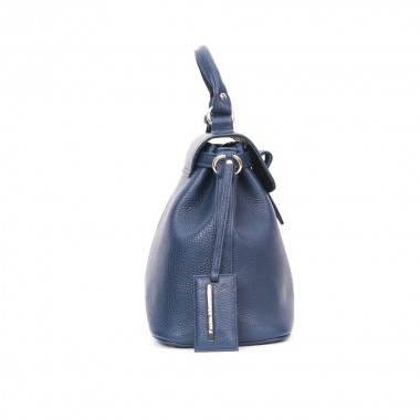 GEANTA PIELE LANA Bleumarin Bizonat