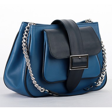 GEANTA PIELE LIA Albastru