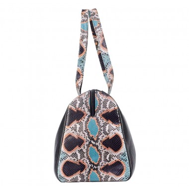 GEANTA DAMA SPORTY Bizon negru cu Snake Turcoise