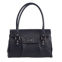 GEANTA PIELE MONA Texturat albastru