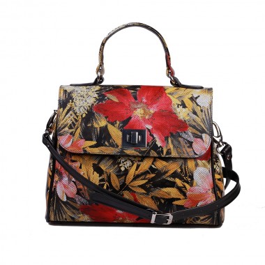 GEANTA PIELE CORA Floral Toamna