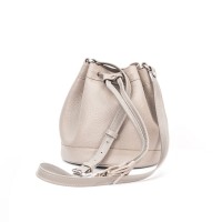 GEANTA PIELE MINIBUCKET Gri Bizonat