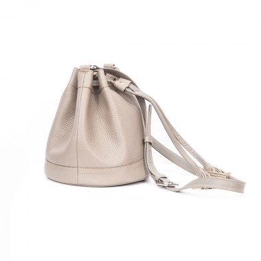GEANTA PIELE MINIBUCKET Gri Bizonat