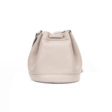 GEANTA PIELE MINIBUCKET Gri Bizonat