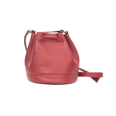 GEANTA PIELE MINIBUCKET Marsala Bizonat