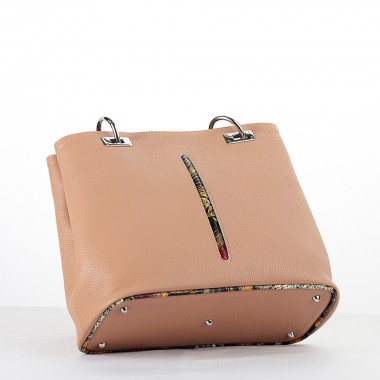 GEANTA PIELE KARINA Nude Floral