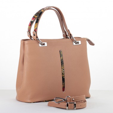 GEANTA PIELE KARINA Nude Floral