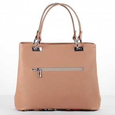 GEANTA PIELE KARINA Nude Floral