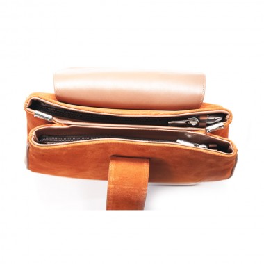 GEANTA PIELE LIA Caramiziu