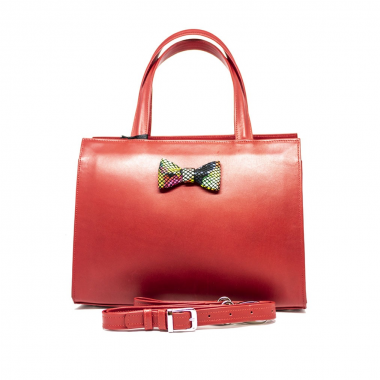 GEANTA PIELE MINNIE Rosu Floral