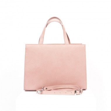 GEANTA PIELE ROSA Roz prafuit bizonat