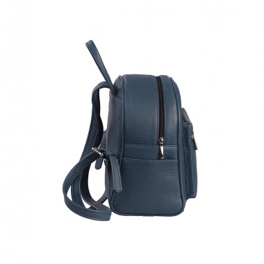 MINIRUCSAC PIELE URBAN Bleumarin Bizonat