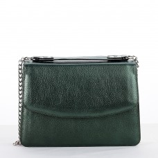 CLUTCH PIELE  Verde Sidefat Bizonat