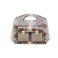 GEANTA DAMA OFFICE Print Snake Kaki