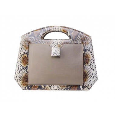 GEANTA DAMA OFFICE Print Snake Kaki