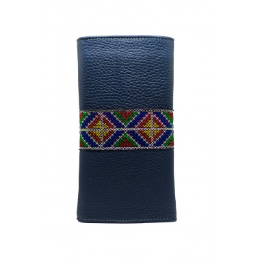 PORTOFEL DAMA CLASIC Bleumarin Bizonat