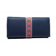 PORTOFEL DAMA CLASIC Bleumarin Bizonat